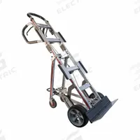 MAGLINER Appliance Hand Truck: 600 lb, Dual-Loop, Silver, 10 in Wheel Dia., Pneumatic, Foam (MPN HDARB5CM1EC11RLR). Key specifications — Color: Silver; Strap Tightening Type: Ratchet; Brand: MAGLINER.