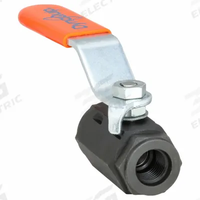 DYNAQUIP CONTROLS Manual Two-Way Ball Valve: 3/8 in, Carbon Steel, Straight, SAE x SAE - Carbon Steel Ball Valves