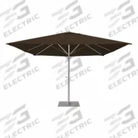 CALIFORNIA UMBRELLA Outdoor Umbrella: Brown, Aluminum/Steel, Hand Crank, 145 1/8 in Overall Ht (MPN SOLA338001-6021). Key specifications — Brand: CALIFORNIA UMBRELLA; Canopy Color: Brown; Includes Base: Yes; Includes Lights: No; Opening Mechanism: Hand Crank; Pole Material: Aluminum.