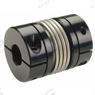 RULAND MANUFACTURING Motion Control Coupling: 12 mm Bore Dia 1, 12 mm Bore Dia 2, Aluminum - Clamp-On Bellows Shaft Couplings for Round Shafts