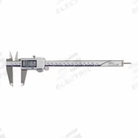 MITUTOYO Calibrated Caliper: 0 in to 8 in /0 mm to 200 mm, IP67, +/- 0.02mm Accuracy, Included (MPN 500-763-20CAL). Key specifications — attr1185476: MITUTOYO; attr1185436: Certificate of Calibration; attr1185475: IP67; attr1185429: +/- 0.02mm; attr1185430: 0.0005 in/0.01 mm; attr1220488: Included.