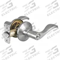 MASTER LOCK Door Lockset: Office Lever Locksets, Nickel (MPN WL0115KAS). Key specifications — attr1024149: Not Ligature-Resistant; attr1011488: MASTER LOCK; attr1011524: No Message; attr1011506: Wave; attr1011485: No; attr1059461: Satin Nickel-Plated, Clear Coated : Steel.