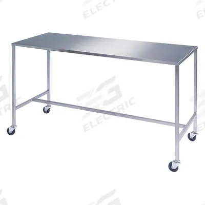 LAKESIDE Instrument Table,H Frame,SS,72 X 24: Fixed Ht, Stainless Steel - Stainless-Steel-Top Mobile Worktables