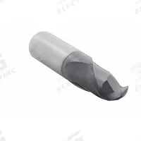 WIDIA HANITA Ball End Mill: Carbide, TiAlN Coated, 2 Flute, 1/2" Mill Dia, 2" LOC, 4" OAL (MPN I2B0500T200L)