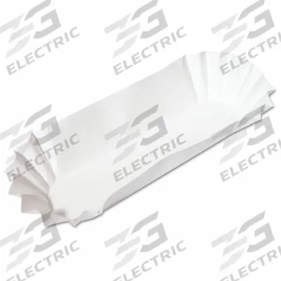 APPROVED VENDOR Disposable Food Tray: 1 Compartments, 2 in Ht, 6 in Wd, 2 in Lg, White - Paper Food Trays