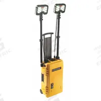 PELICAN Temporary Job Site Light: LED, 12,000 lm Max Brightness, 1 No. of Brightness Levels, IP54 (MPN 9460). Key specifications — Operating Voltage: 12V DC; Frame Color: Yellow; Brand: PELICAN.