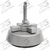 WMI Male-End Leveling Mount: Fixed Stud, M16 Thread Size, 6.3 in, 6,700 lb Capacity, Anti-Vibration (MPN WMRH160-87). Key specifications — Finish: Nickel-Plated; Base Shape: Round; Load Capacity: 6,700 lb; Includes: Locking Nut.