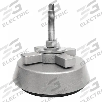 WMI Male-End Leveling Mount: Fixed Stud, M16 Thread Size, 6.3 in, 6,700 lb Capacity - Vibration-Damping Male Leveling Mounts