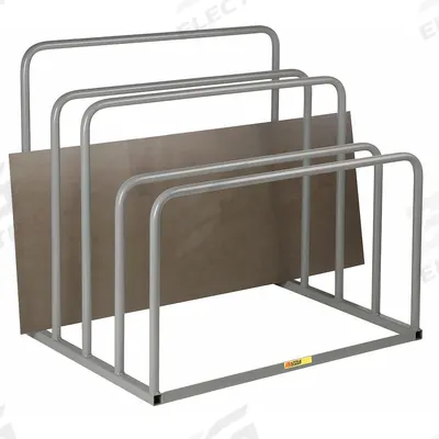LITTLE GIANT Vertical Sheet Storage Rack: 4 Bays, 48 in x 36 in x 44 in - Fixed-Upright Vertical Panel & Sheet Racks