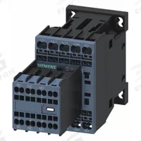 SIEMENS IEC Power Contactor: Non-Reversing, 3 Poles, 3NO Contacts, 9 A, 24V DC Coil (MPN 3RT20162BB44). Key specifications — Brand: SIEMENS; Integrated Surge Suppression: No; Wire Termination Type: Spring Loaded.