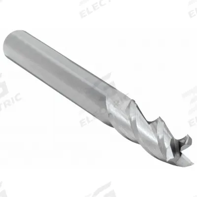 CLEVELAND Square End Mill: Carbide, 3 Flute, 3/8" Mill Dia, 1/2" LOC, 2" OAL (MPN C60627) - Carbide Square End Mills for Aluminum