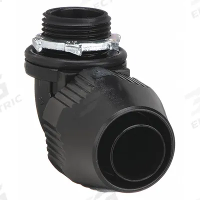THOMAS & BETTS Liquid-Tight Conduit Fitting: Plastic, 1 1/4 in Trade Size, Insulated - 90° Hazardous Location Liquid-Tight Conduit Fittings