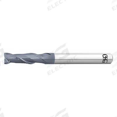 OSG Square End Mill: Carbide, WXL Coated, 2 Flute, 9 mm Mill Dia, 27 mm LOC - Carbide Square End Mills for Hardened Materials