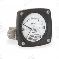 MIDWEST INSTRUMENT Differential Pressure Gauge: Back, 1/4 in NPT Female, ±3-2-3% Gauge Accuracy, 120 (MPN 120-SA-00-OO-5P). Key specifications — Sensor Type: Piston; Series: 120; Housing Material: 316L Stainless Steel; Certificate of Calibration: Not Included; Gauge Accuracy: ±3-2-3%.