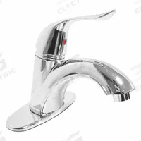 DOMINION FAUCETS Low Arc Bathroom Faucet: Gold, Cast Brass, Chrome Finish, 1.2 gpm Flow Rate, Arc (MPN 77-1903). Key specifications — Includes: Pop up Drain Assembly; Brand: DOMINION FAUCETS; Series: Gold.