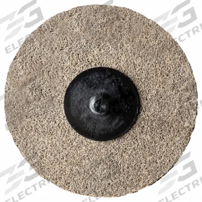 ARC ABRASIVES Unitized Non-Woven Wheels: 2 in Dia x 1/4 in W, TR Quick-Change, Aluminum Oxide - Light Deburring & Finishing Wheels for Carbon Steel & Soft Metals