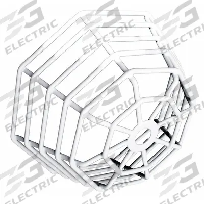 LEVITON Wire Indoor Motion Detector Guard: Protective Cage, White, Ceiling Sensors - Lighting Control Mounting Accessories