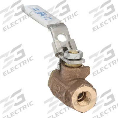 APOLLO Manual Two-Way Ball Valve: 1/4 in Size, Bronze, Straight, FNPT x FNPT - Bronze Ball Valves