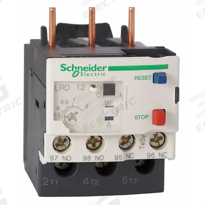 SCHNEIDER Overload Relay: Thermal Protection, 3 Poles, 1NO/1NC - IEC Thermal Overload Relays