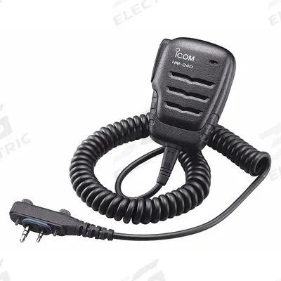 ICOM Speaker Microphone: Fits Icom, For A16 Series, 20 in Cord, Push To Talk - ICOM-Compatible Microphones & Speakers