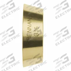 BRENNAN INDUSTRIES Compression Fitting Ferrule: 1/8 in OD Size, Compression, Brass (MPN N0319-F-02-B). Key specifications — Compatible Fitting Brands: BI-Lok; Brand: BRENNAN INDUSTRIES; Series: N0319-F.