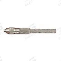 STARRETT Pin Vise: Pin Vise, 4.8 mm Max Size - mm, 0.115 in Min Size - Inch, Knurled Grip, Round (MPN 162D). Key specifications — attr1181472: Knurled; attr1181473: Round; attr1181474: 3.65 in; attr1181475: No; attr1181485: STARRETT.