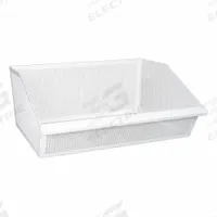 DIAMOND STORAGE SOLUTIONS Storage Basket: 27 1/2 in, Steel, White (MPN DVS-27-11-23-R). Key specifications — Manufacturer Part Number: DVS-27-11-23-R; Brand: DIAMOND STORAGE SOLUTIONS; Finish: Powder Coated; Material: Steel; Color: White.