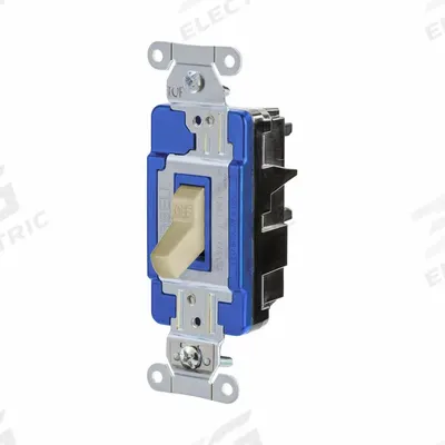 HUBBELL Wall Switch: Toggle Switch, 3-Way, Maintained, Ivory, 120/277V AC - Toggle Wall Switches