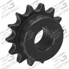 TSUBAKI Single Strand Sprocket: 60, For 3/4 in Chain Pitch, 1 1/4 in Bore Dia, 14 Teeth, Steel (MPN 60B14F-1 1/4). Key specifications — Brand: TSUBAKI.