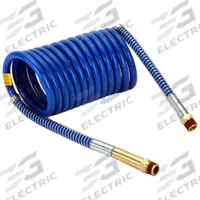 VELVAC Tubing: Blue, Service, 1/2 in OD, 15 ft Lg (MPN 022638). Key specifications — Coiled Air Tube Application: Service; Color: Blue; Brand: VELVAC.