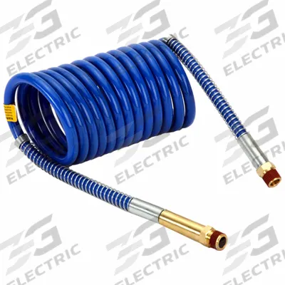 VELVAC Tubing: Blue, Service, 1/2 in OD - Coiled Air Brake Assemblies