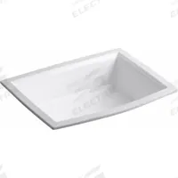 KOHLER Bathroom Sink: White, Vitreous China, 19 7/8 in Overall Lg, 15 3/8 in Overall Wd, Archer® (MPN K-2355-0). Key specifications — Includes: Basin Clamps; Brand: KOHLER; Color: White; Sink Material: Vitreous China.