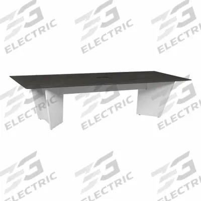 REGENCY Conference Table: Rectangle, Laminate/Melamine, Ash Gray, 120 in Overall Lg - Rectangular Conference Tables