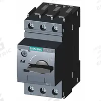 SIEMENS Manual Motor Starter: Non-Reversing, 3 Poles, 0.63 A, Thermal Protection, Selector Switch (MPN 3RV20110GA10). Key specifications — Maximum Voltage Rating: 690V AC; Brand: SIEMENS; Thermal Units Required: None (Starter Includes Integrated Thermal Units); Frame Size (Width): S00.