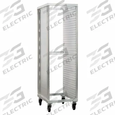 NEW AGE INDUSTRIAL Heavy Duty Enclosed Transport Pan Rack: 39 Slots, 1 1/2 in Betw Shelves - Enclosed Pan Transport Cabinets
