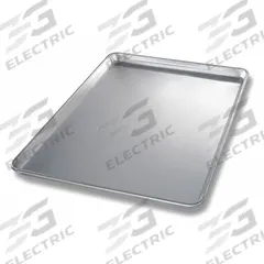 CHICAGO METALLIC Sheet Pan: Sheet Pan Pan, Full Sheet Pan Size, Aluminum, Glazed, Solid, Open Bead (MPN 40605). Key specifications — Bead Closure: Open Bead; Coating: Glazed; Pan Style: Sheet Pan; Perforation: Solid; Brand: CHICAGO METALLIC; Color: Silver; Material: Aluminum; NSF Certified: No.
