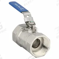 APPROVED VENDOR Manual Two-Way Ball Valve: 2 in, 316 Stainless Steel, Straight, FNPT x FNPT (MPN 06Q011N06020FSR). Key specifications — Brand: APPROVED VENDOR; Handle: Locking Lever.