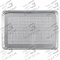 CRESTWARE Sheet Pan: Sheet Pan Pan, Full Sheet Pan Size, Aluminum, Uncoated, Perforated, Closed Bead (MPN SP1826P). Key specifications — Bead Closure: Closed Bead; Coating: Uncoated; Pan Style: Sheet Pan; Perforation: Perforated; Brand: CRESTWARE; Material: Aluminum; NSF Certified: No; Sheet Pan Size: Full.