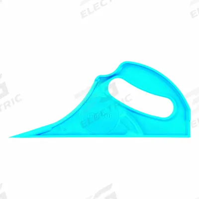 MARTOR Safety Cutter: 9 in Overall Lg, Plastic, Textured, Plastic, Blue - Retracting Utility Knives