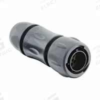 SOURIAU Electrical Connector: Trim Trio UTSX 14, Plug with Cable Gland, 12 Contacts, 16 A, 500V (MPN UTSX6JC1412P). Key specifications — Wire Size: 30 AWG to 14 AWG; Includes Contacts: Contacts Not Included; Brand: SOURIAU; Coupling Type: 1/3 Bayonet; IP Rating: IP69K; Series: Trim Trio UTSX; Contact Gender: Male; Voltage Rating: 500V.