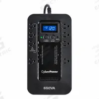 CYBER POWER UPS System: Single Phase, 650 VA Power Rating, 120 V AC Input, 120 V AC Output, 5-15P (MPN EC650LCD). Key specifications — attr1044766: Single; attr1044781: Standby; attr232986: CYBER POWER.
