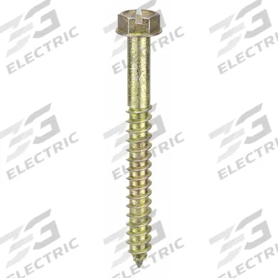 APPROVED VENDOR Concrete Anchor Screw: 2 1/2 in Overall Lg, 1/4 in Dia, Steel, Zinc Yellow - Hex-Head Screw Anchors