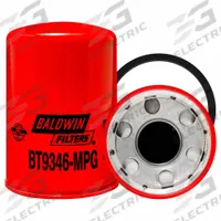 BALDWIN FILTERS Hydraulic Filter: Hydraulic Fluid, 1 1/2"-16 Thread Size, Spin-On, Cellulose (MPN BT9346-MPG). Key specifications — Media Material: Cellulose; Brand: BALDWIN FILTERS; Compatible Fluid Type: Hydraulic Fluid; Compatible Vehicle Make: John Deere; Includes: Integral Gasket; Thread Size: 1-1/2"-16.