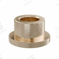 Flanged Sleeve Bearing: Bronze, SAE 841, 10 mm Bore, 16 mm OD, 12 mm Lg, -35°F to 300°F, 10 PK (MPN FFM1016-12B). Key specifications — System of Measurement: Metric; Material Grade: SAE 841; Flange Type: Flanged; Brand: OILITE.