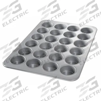 CHICAGO METALLIC Jumbo Muffin Pan: Aluminized Steel, 24 Slots, 17 7/8 in Overall Wd - Cupcake & Muffin Pans