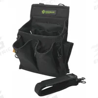 GREENLEE Tool Pouch: For 3 in Belt Wd - Max, 20 Pockets, Black (MPN 0158-15). Key specifications — Closure Type: Open Top; Attachment: Belt Slot; Color: Black; Brand: GREENLEE; For Tool Type: Drill Bits.