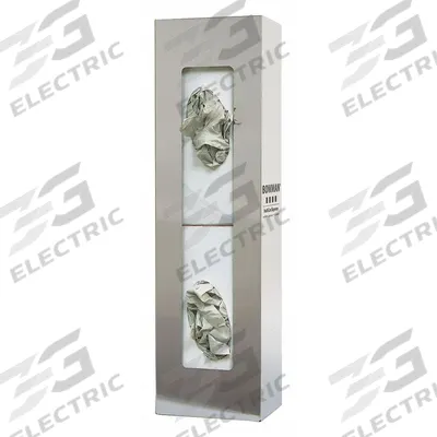 BOWMAN DISPENSERS Glove Dispenser: Stainless Steel, 5 1/2 in Overall Wd, 20 in Overall Ht - Harsh-Environment Wall-Mount Boxed Glove Dispensers