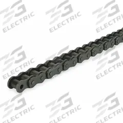 DAYTON Roller Chain: Single Strand, 160, 2 in Pitch, Steel, 10 ft Overall Lg, Riveted Pin, Steel (MPN 2YDX4)