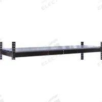 HALLOWELL Shelf: 60 in x 18 in, 835 lb Load Capacity, Steel, 22 ga Decking, Black, Shelf (MPN DRHCEL6018ME). Key specifications — Decking Material: Steel; Includes: (4) Beams; Decking Finish: Powder Coated; Shelf Configuration: Single Straight; Color: Black; Frame Material: Steel; Brand: HALLOWELL; Frame Finish: Powder Coated.
