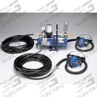 ALLEGRO Supplied Air Pump Package: 100 ft Hose Lg, 3/4 hp Pump Horsepower, Half Mask, Allegro 9215 (MPN 9215-02). Key specifications — Headgear Type: Half Mask; Includes: (2) Breathing Tubes; Brand and Series: Allegro 9215.
